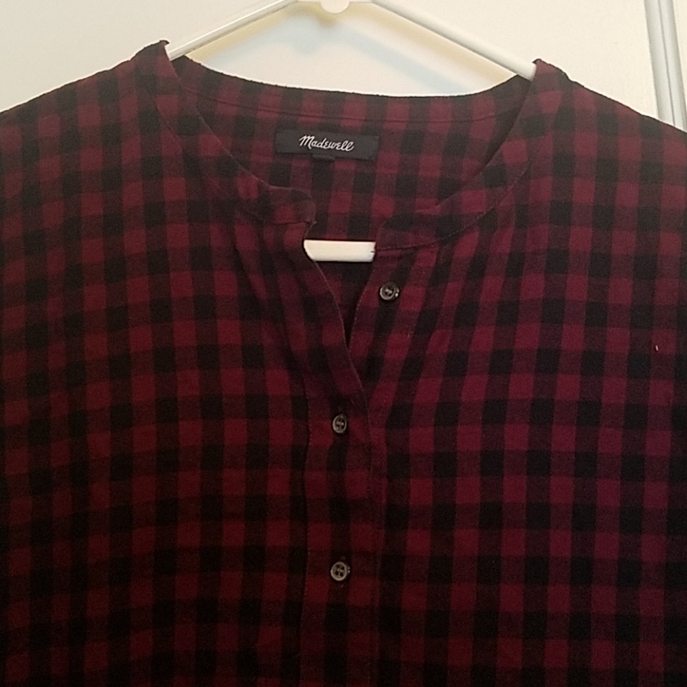 Madewell flannel top